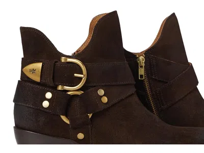 Frye Sacha Strap Bootie In Brown