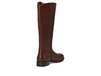 Frye Melissa Button Tall Inside Zip In Brown