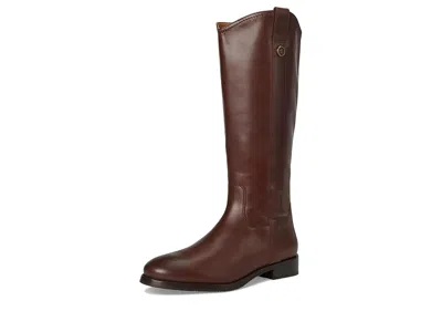 Frye Melissa Button Tall Inside Zip In Brown