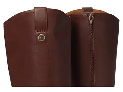Frye Melissa Button Tall Inside Zip In Brown