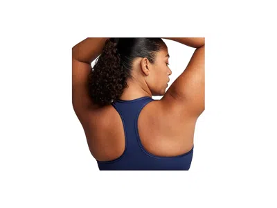 Nike Swoosh Medium Support Bra In Blue
