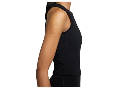 Nike One Fitted Dri-fit Cropped Tank Top In Black
