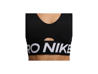 Nike Dri-fit Cutout Racerback Sports Bra In Black