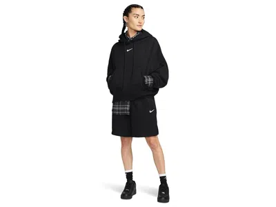 Nike Sportswear Phoenix Fleece Over-oversized Pullover Hoodie In Black
