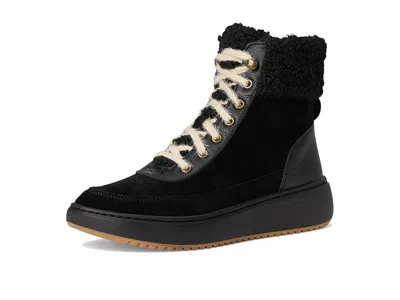 Vionic Olympia Lace Up Boot In Black