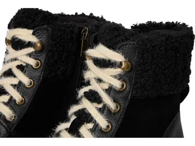 Vionic Olympia Lace Up Boot In Black