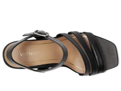 Vionic Nora Ankle Strap Sandal In Black