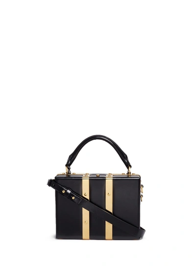 Shop Sophie Hulme 'albany' Mini Leather Suitcase Crossbody Bag