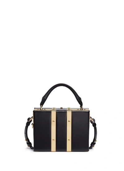 Shop Sophie Hulme 'albany' Mini Leather Suitcase Crossbody Bag