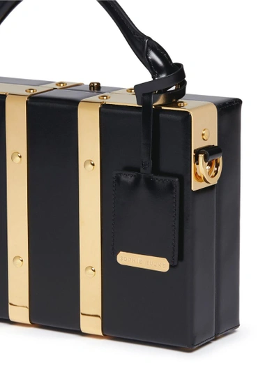 Shop Sophie Hulme 'albany' Mini Leather Suitcase Crossbody Bag
