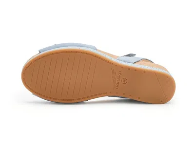 Dansko Stella Ankle Strap Platform Wedge Sandal In Blue