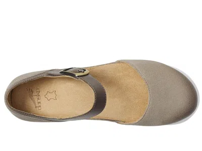 Dansko Mae Ankle Strap Platform Clog In Brown