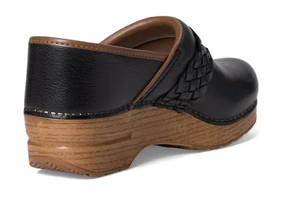 Dansko Pro Braided Clogs In Black