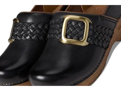 Dansko Pro Braided Clogs In Black