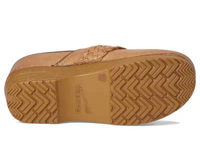 Dansko Pro Braided Clogs In Brown