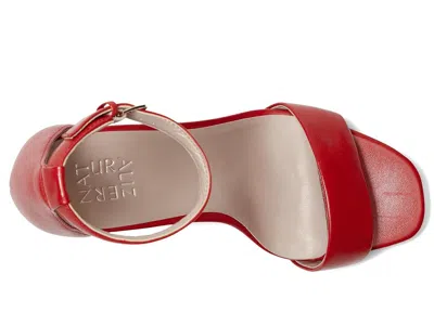 Naturalizer Joy Ankle Strap Sandal In Red