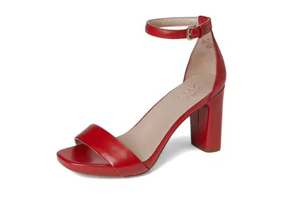 Naturalizer Joy Ankle Strap Sandal In Red