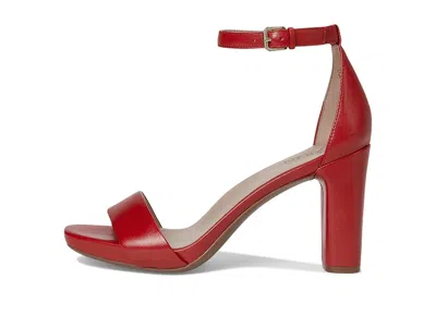 Naturalizer Joy Ankle Strap Sandal In Red