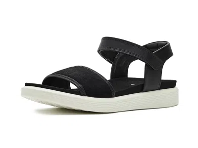 Ecco Soft Two Strap Sandal In Black