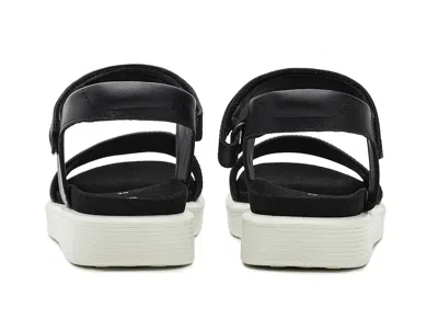 Ecco Soft Two Strap Sandal In Black