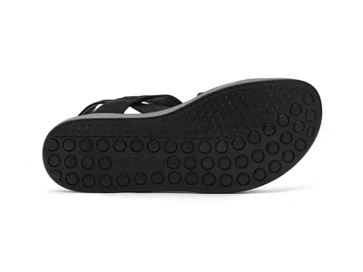 Ecco Crossover Touch-strap Sandals In Black