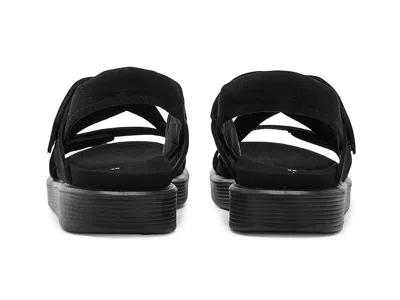 Ecco Crossover Touch-strap Sandals In Black