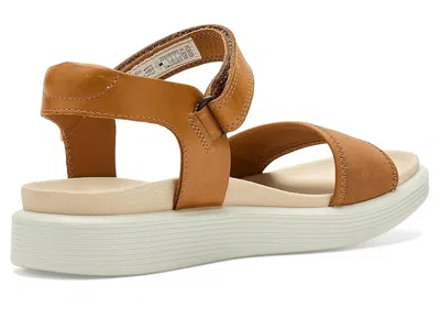 Ecco Soft Two Strap Sandal In Brown