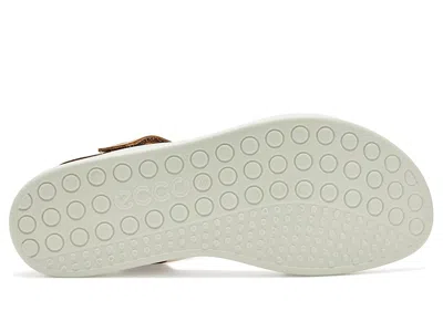 Ecco Soft Two Strap Sandal In Brown