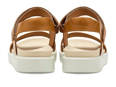Ecco Soft Two Strap Sandal In Brown