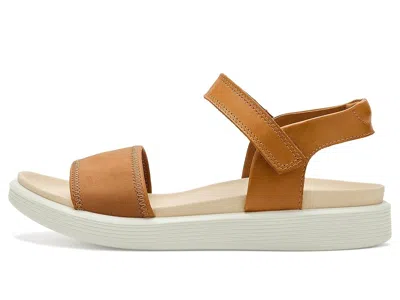 Ecco Soft Two Strap Sandal In Brown