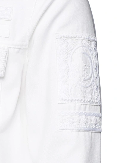 Shop Valentino Cigar Box Patch Twill Shirt