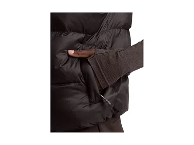 Beyond Yoga Big Cozy Puffer Vest In Dark Chocolate In Burgundy