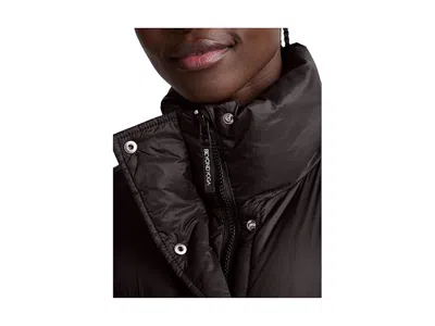 Beyond Yoga Big Cozy Puffer Vest In Dark Chocolate In Burgundy