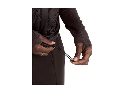 Beyond Yoga Big Cozy Puffer Vest In Dark Chocolate In Burgundy