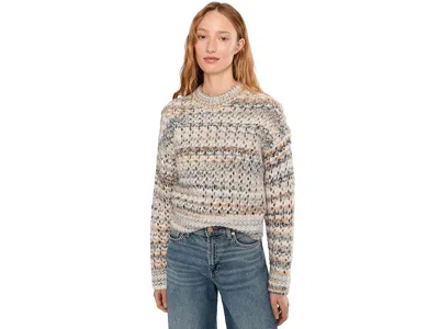 Madewell Fawn Open Stitch Stripe Pullover In Multi