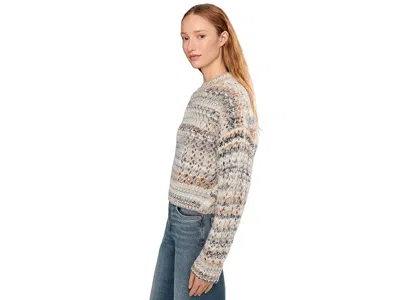 Madewell Fawn Open Stitch Stripe Pullover In Multi