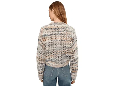 Madewell Fawn Open Stitch Stripe Pullover In Multi