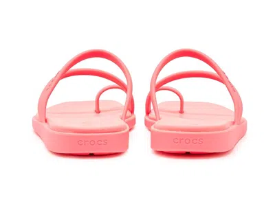 Crocs Miami Toe Loop Sandal In Pink