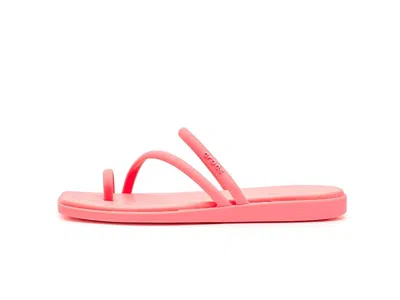 Crocs Miami Toe Loop Sandal In Pink