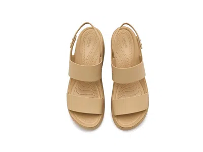 Crocs Brooklyn Low Wedge In Brown