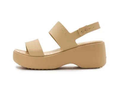 Crocs Brooklyn Low Wedge In Brown