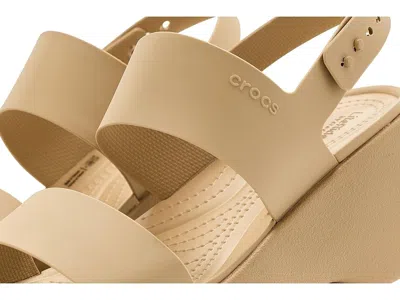 Crocs Brooklyn Low Wedge In Brown