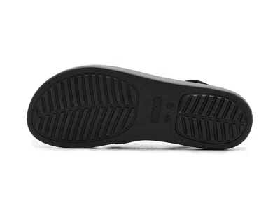 Crocs Brooklyn 4u Cross Strap Platform Sandals In Black