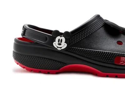 Crocs X Disney Mickey Mouse Classic Clogs In Black