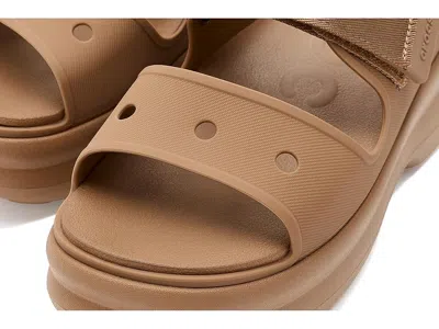 Crocs Soho Two Platform Touch-strap Sandals In Brown