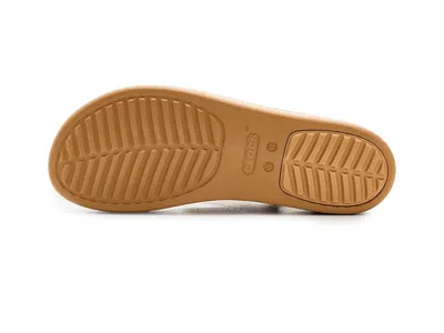 Crocs Brooklyn Cork Low Wedge In Brown
