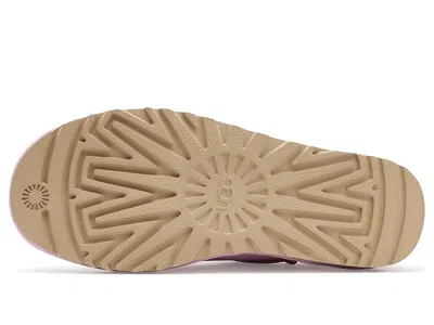Ugg Micro Suede Boots Pull Tab Rubber Sole In Purple