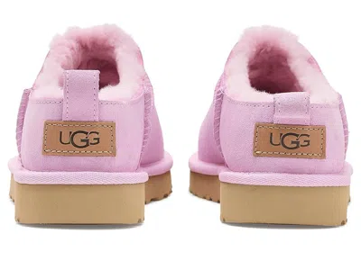 Ugg Micro Suede Boots Pull Tab Rubber Sole In Purple