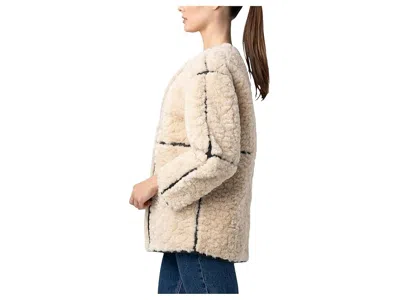 Blanknyc Sherpa Bonded Shearling Jacket In Multi