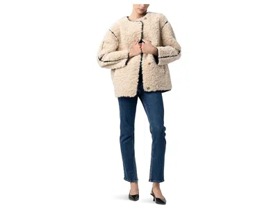 Blanknyc Sherpa Bonded Shearling Jacket In Multi